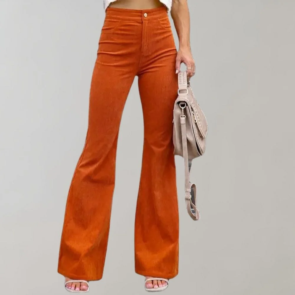 Abel - Pantalon évasé en velours côtelé tendance – Image 7