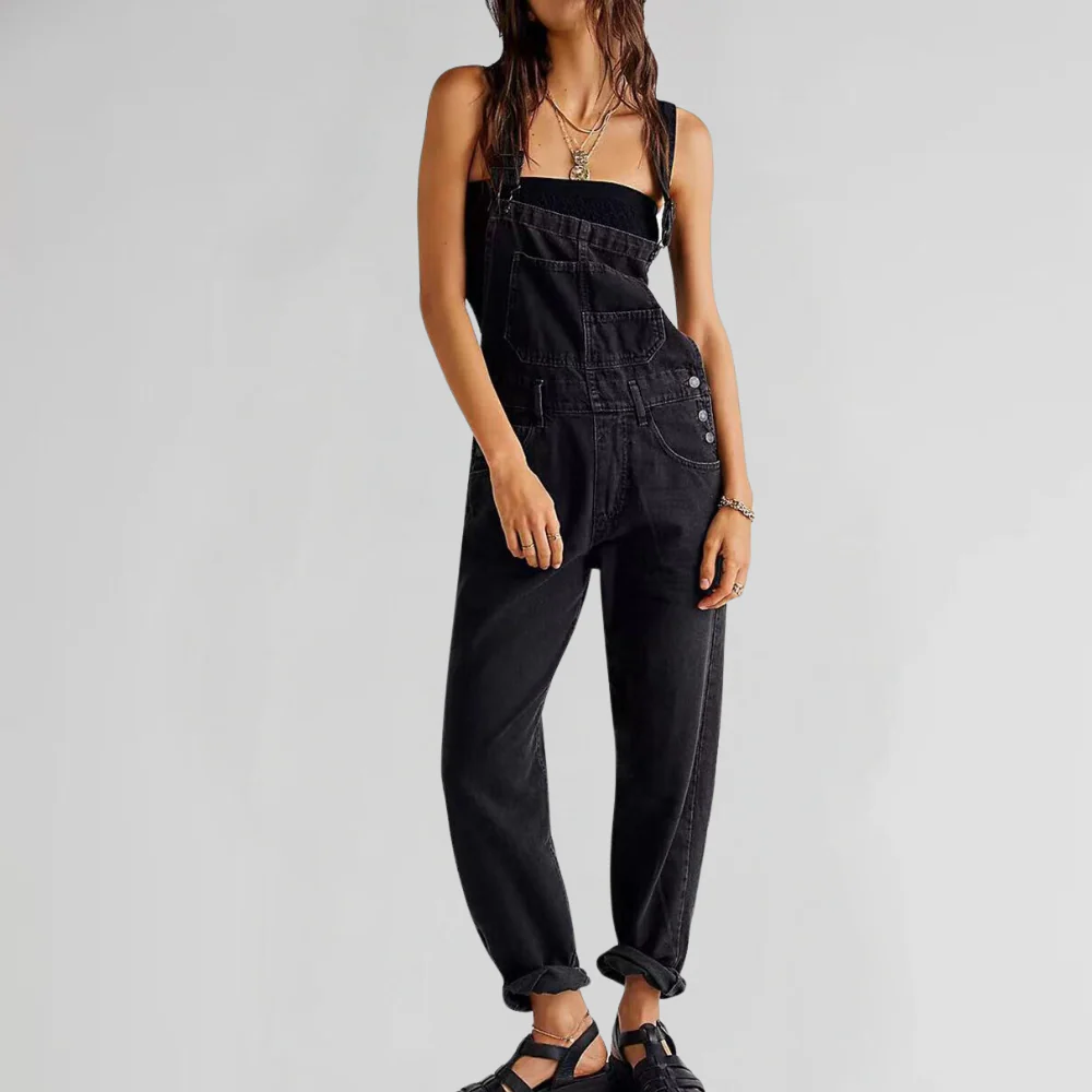 Valeria – Salopette Croisée en Jean pour Femmes – Image 3