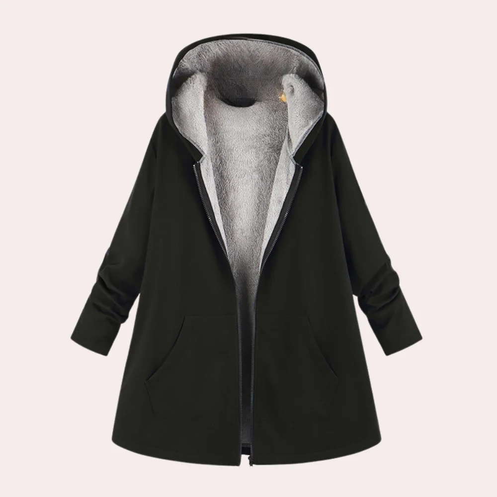 Ajla - Veste confortable avec capuche pour femme