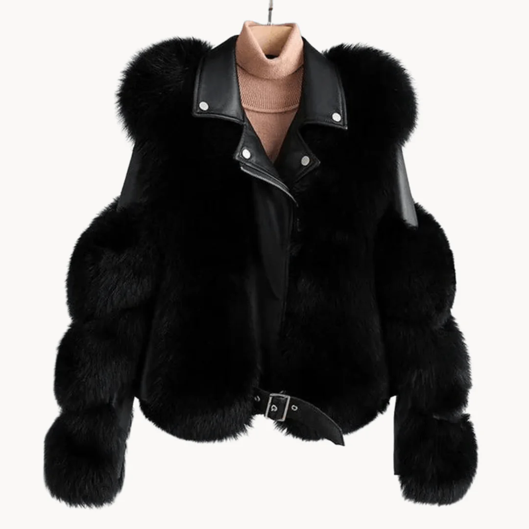 Veste en Simili Cuir & Fausse Fourrure Femme | BRIANNA