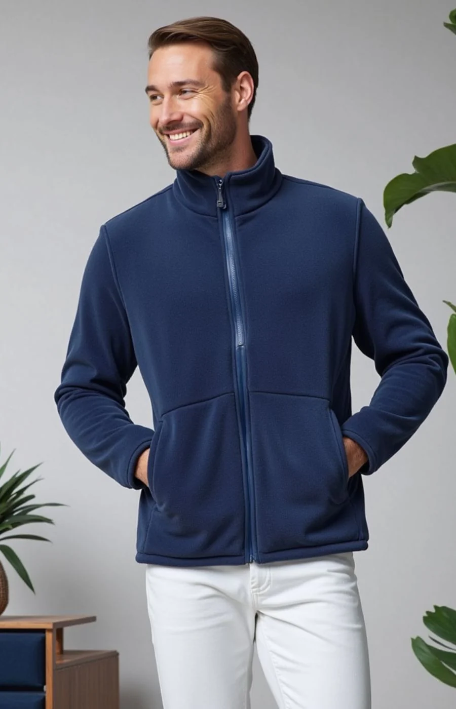 Veste polaire d'intérieur pour homme – Image 3